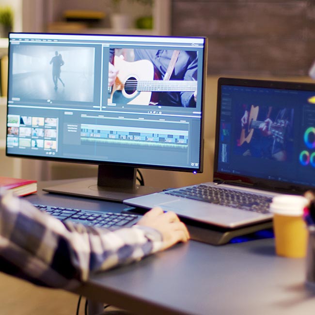 Solutionarian uses cutting edge technology and techniques for content creation. Including video editing, podcasts, and more.