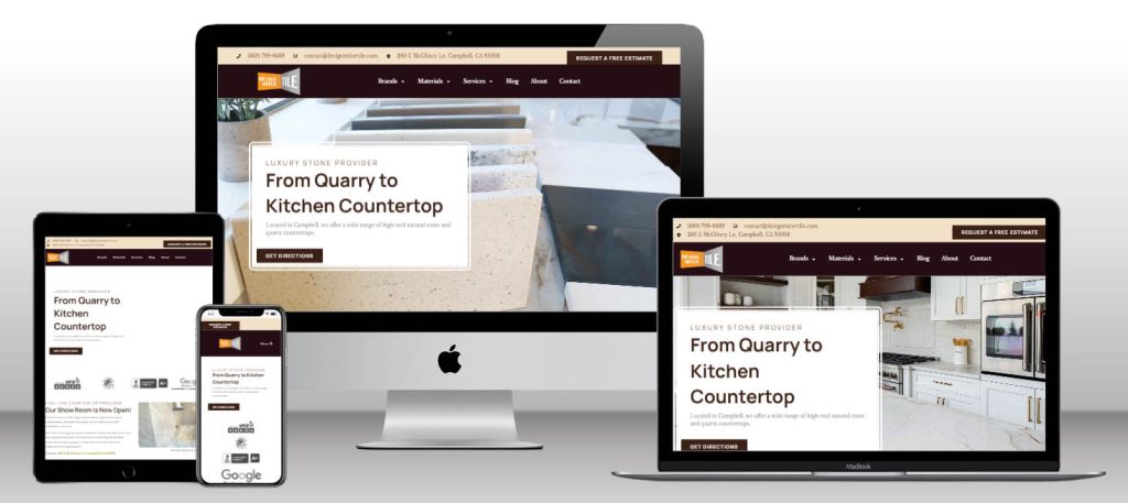 design miter tile responsive design