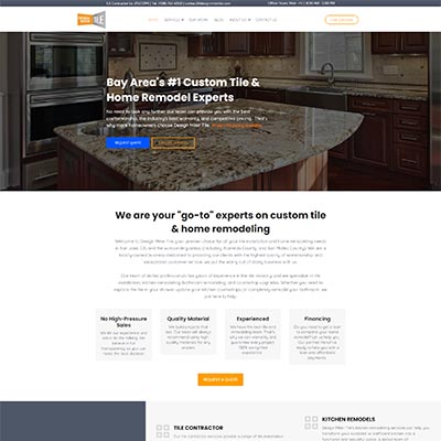 Design Miter Tile website designed by Solutionarian Marketing & Web Design