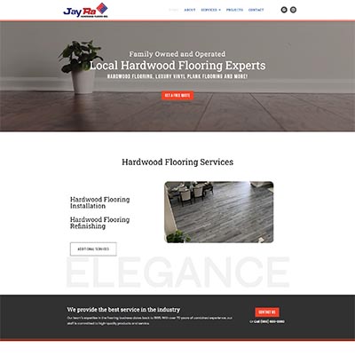 JayRa Hardwood Flooring, Los Banos, CA - Website design by Solutionarian
