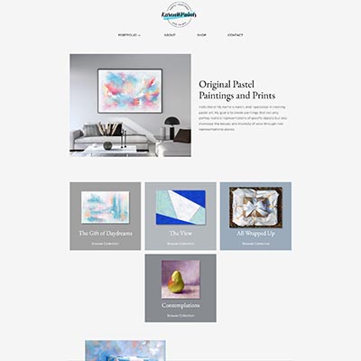 Karen W Paints website design by Solutioanrian Marketing & Web Design