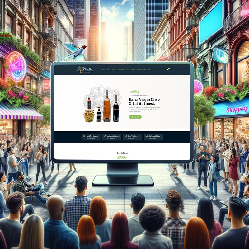 CRO CTA The Olive Bar web