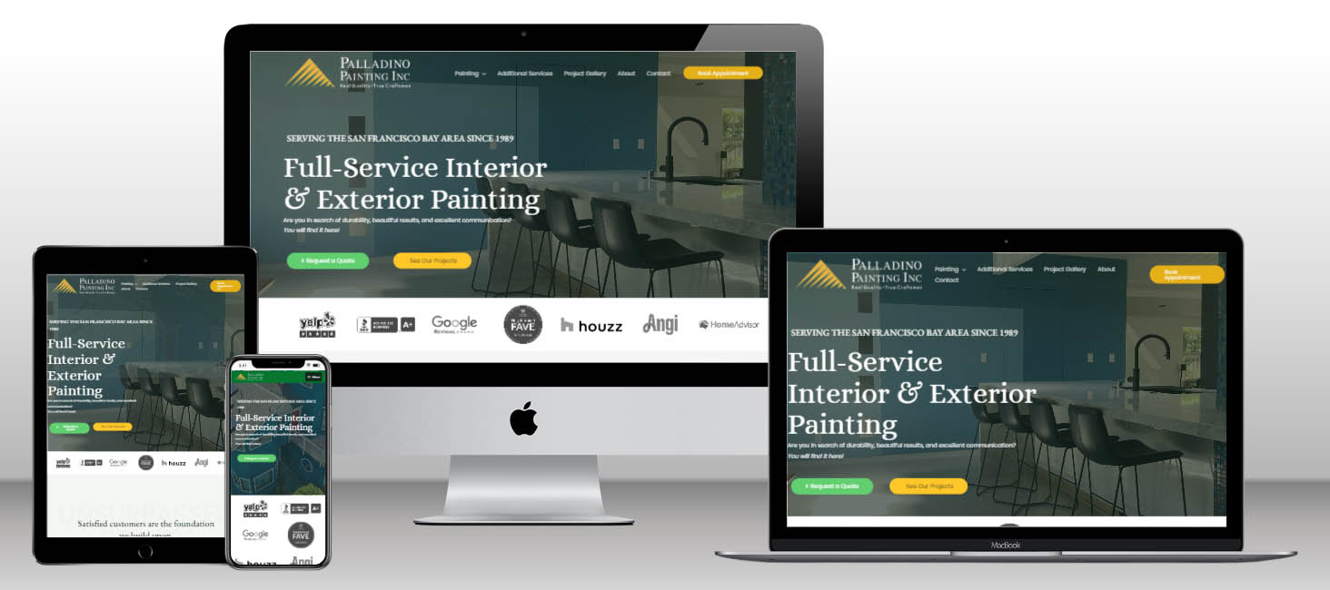 Palladino Painting Responsive Website