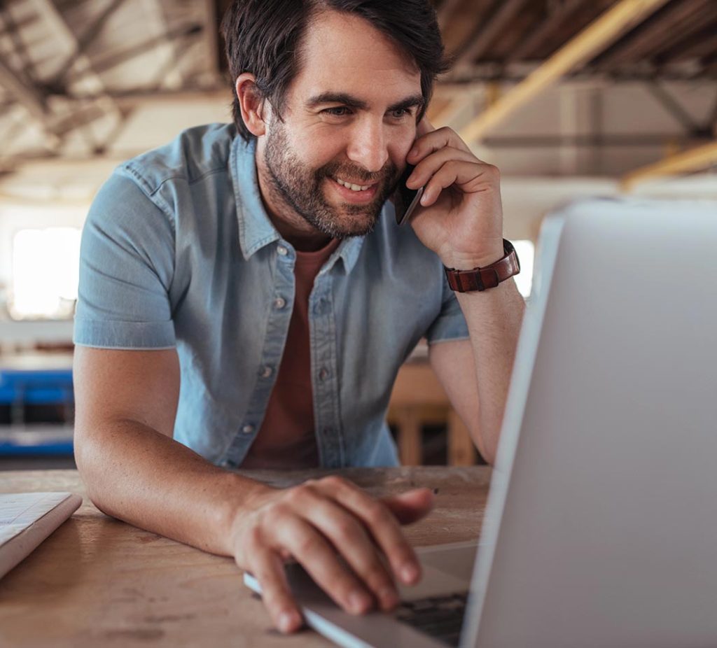 business owner benefitting from Content Marketing Services