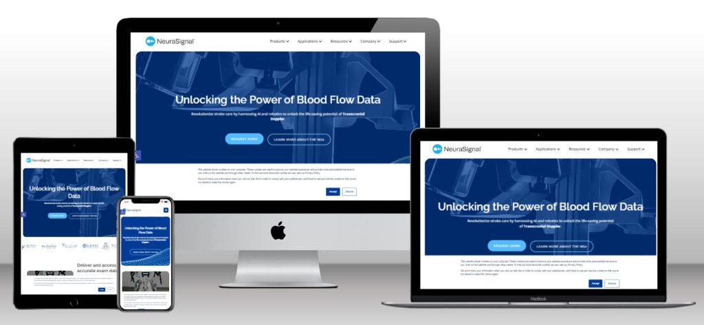 NeuraSignal custom website design