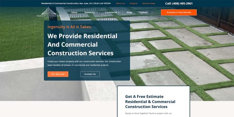 Why San Jose Construction Companies Need a Professional Website to Win More Projects