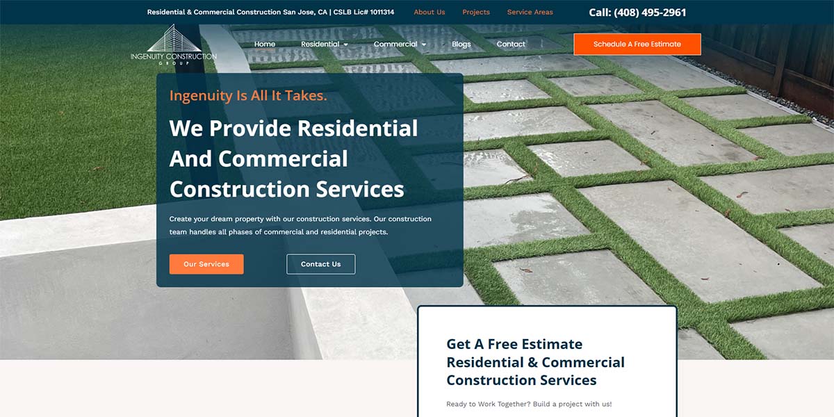 Why San Jose Construction Companies Need a Professional Website to Win More Projects