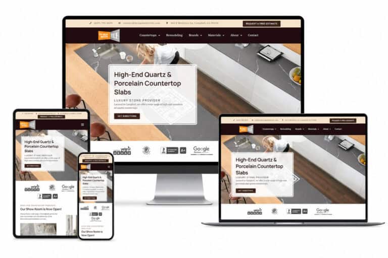 Design Miter Tile Campbell CA Website Redesign | Solutionarian Marketing and Web Design