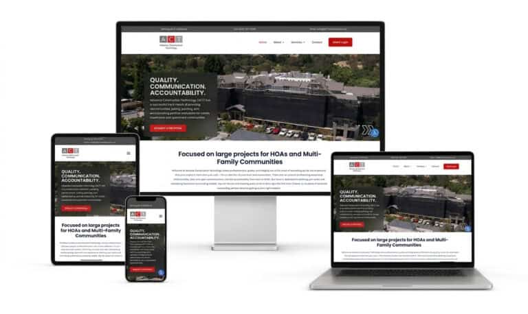 Website Redesign for ACT Construction Fremont CA | Solutionarian Marketing and Web Design