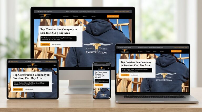 Animas Valley Construction – Website Design Branding SEO San Jose CA | Solutionarian Marketing and Web Design