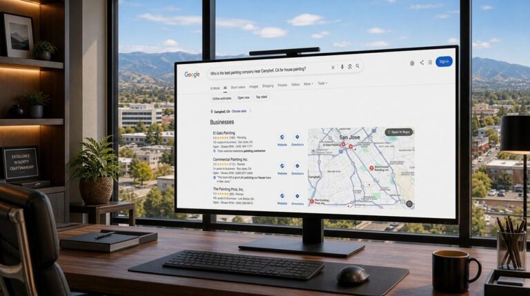 Local SEO Google Maps Visibility and AI Search Presence for Elgatopainting.com | Solutionarian Marketing and Web Design